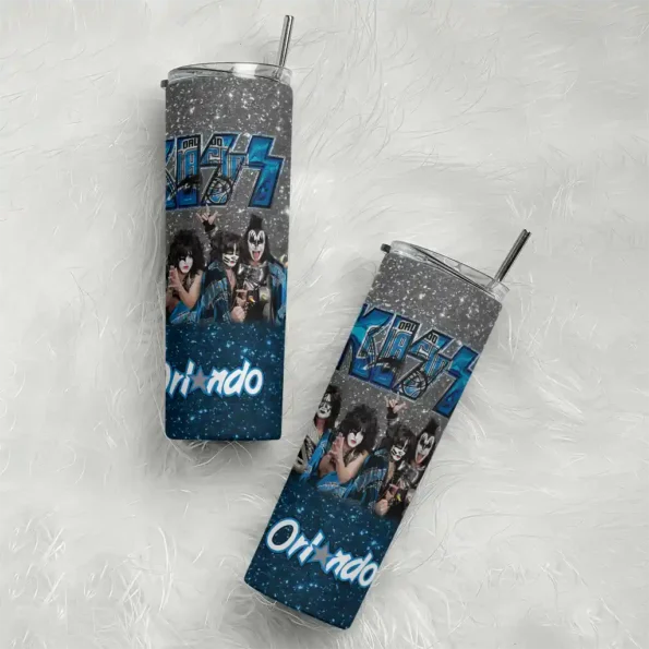 customized orlando magic kiss band black skinny tumbler top rated.webp