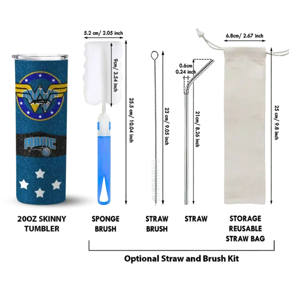 customized orlando magic star cluster blue skinny tumbler new arrival.webp