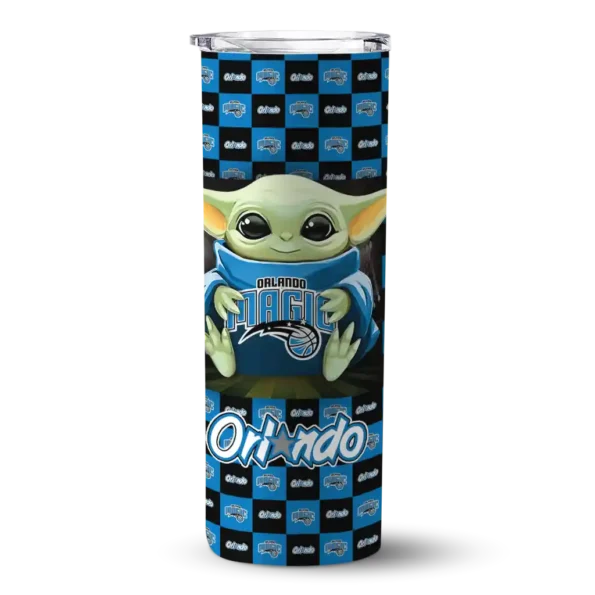 customized orlando magic yoda cozy blue black skinny tumbler best selling 1.webp