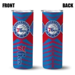 customized philadelphia 76ers camo texture blue skinny tumbler best selling 1.webp