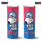 customized philadelphia 76ers snoopy attitude blue skinny tumbler best selling 1.webp