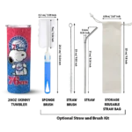 customized philadelphia 76ers snoopy attitude blue skinny tumbler best selling 1.webp