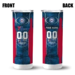 customized philadelphia 76ers stacked diamond blue skinny tumbler best selling 1.webp