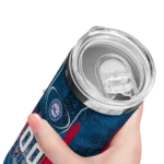 customized philadelphia 76ers stacked diamond blue skinny tumbler best selling 1.webp