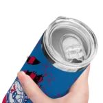 customized philadelphia 76ers star pop blue black skinny tumbler best selling 1.webp
