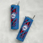 customized philadelphia 76ers star pop blue black skinny tumbler best selling 1.webp