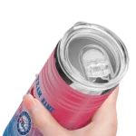 customized philadelphia 76ers swirl texture blue skinny tumbler best selling 1.webp