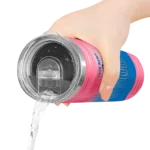 customized philadelphia 76ers swirl texture blue skinny tumbler best selling 1.webp