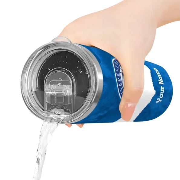 customized philadelphia 76ers torn band blue white skinny tumbler latest model.webp