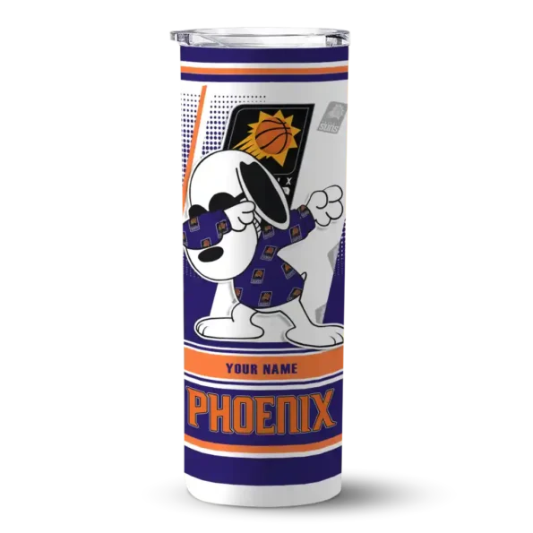 customized phoenix suns snoopy dog purple white skinny tumbler best selling 1.webp