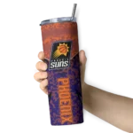customized phoenix suns spiral burst print purple skinny tumbler best selling 1.webp