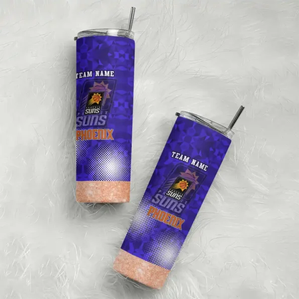 customized phoenix suns starburst tiles purple skinny tumbler top rated.webp