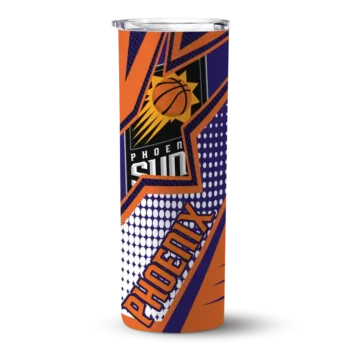 customized phoenix suns web stripes purple white skinny tumbler best selling 1.webp