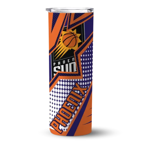 customized phoenix suns web stripes purple white skinny tumbler best selling 1.webp
