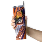 customized phoenix suns web stripes purple white skinny tumbler best selling 1.webp