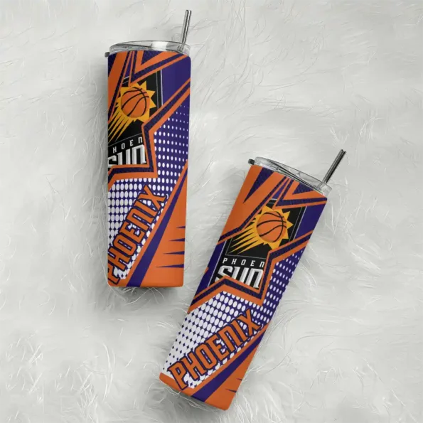 customized phoenix suns web stripes purple white skinny tumbler top rated.webp