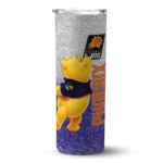 customized phoenix suns winnie the pooh purple gray skinny tumbler best selling 1.webp