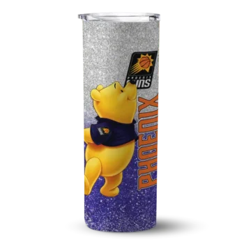 customized phoenix suns winnie the pooh purple gray skinny tumbler best selling 1.webp