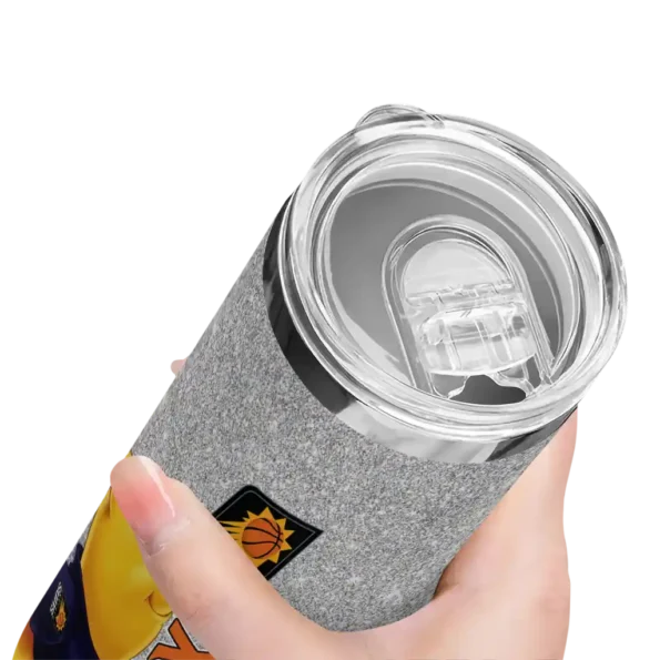 customized phoenix suns winnie the pooh purple gray skinny tumbler high quality.webp