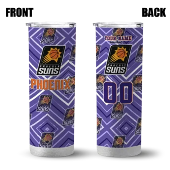 customized phoenix suns zipper leopard purple skinny tumbler fashion forward.webp