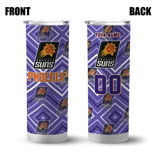 customized phoenix suns zipper leopard purple skinny tumbler fashion forward.webp