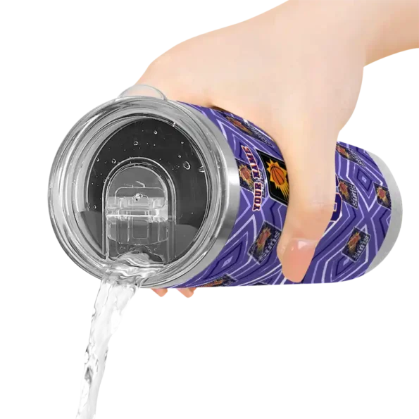 customized phoenix suns zipper leopard purple skinny tumbler latest model.webp
