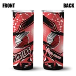 customized portland trail blazers helmet clash red skinny tumbler best selling 1.webp