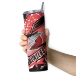 customized portland trail blazers helmet clash red skinny tumbler best selling 1.webp