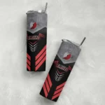 customized portland trail blazers hexagon honeycomb red black skinny tumbler best selling 1.webp