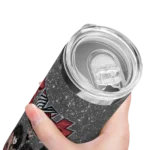 customized portland trail blazers kiss band black skinny tumbler best selling 1.webp