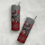 customized portland trail blazers kiss band black skinny tumbler best selling 1.webp
