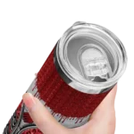 customized portland trail blazers sparkle drip red skinny tumbler best selling 1.webp