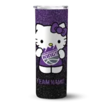 customized sacramento kings hello kitty purple black skinny tumbler best selling.webp