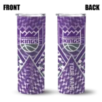 customized sacramento kings monogram burst purple white skinny tumbler best selling 1.webp