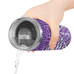 customized sacramento kings monogram burst purple white skinny tumbler best selling 1.webp