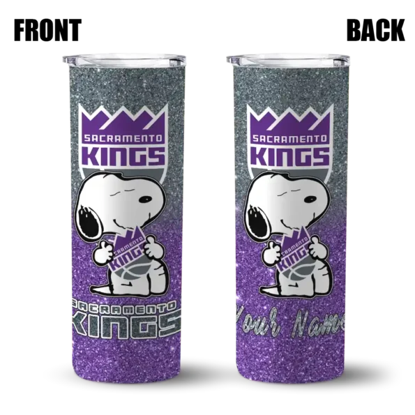 customized sacramento kings snoopy attitude purple skinny tumbler fashion forward.webp
