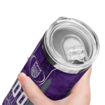 customized sacramento kings stacked diamond purple skinny tumbler best selling 1.webp