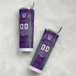 customized sacramento kings stacked diamond purple skinny tumbler best selling 1.webp