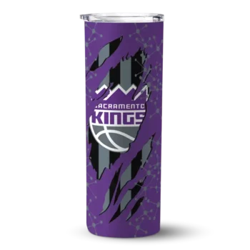 customized sacramento kings star pop purple black skinny tumbler best selling 1.webp