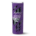 customized sacramento kings star pop purple black skinny tumbler best selling.webp