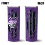 customized sacramento kings star pop purple black skinny tumbler best selling 1.webp