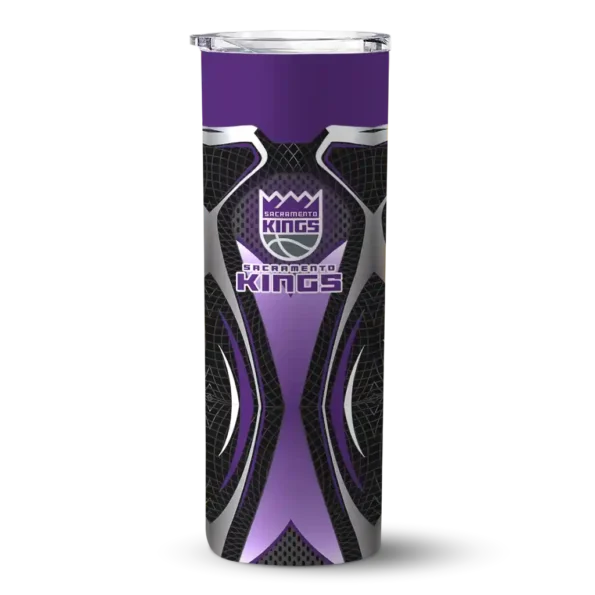 customized sacramento kings superman emblem purple black skinny tumbler best selling.webp