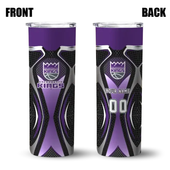 customized sacramento kings superman emblem purple black skinny tumbler fashion forward.webp