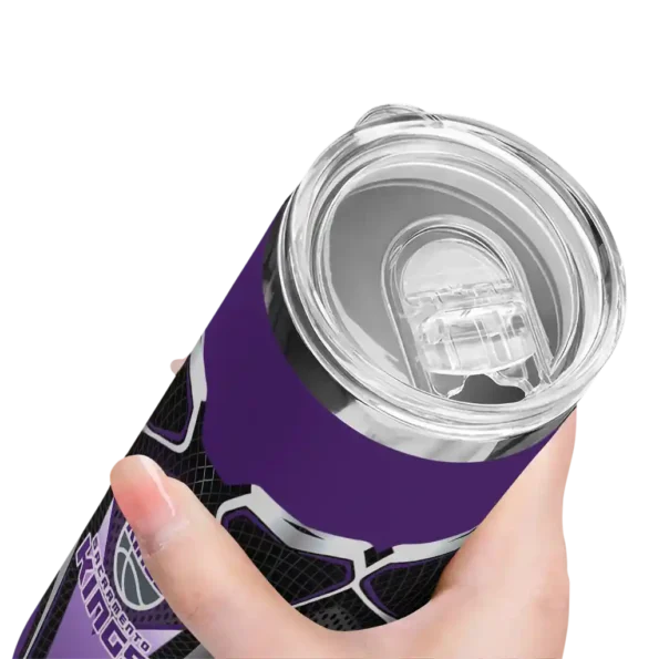 customized sacramento kings superman emblem purple black skinny tumbler high quality.webp