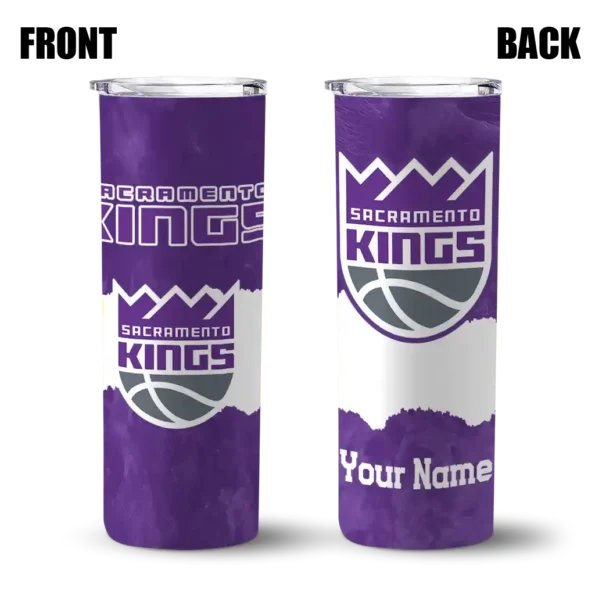 customized sacramento kings torn band purple white skinny tumbler fashion forward.webp