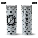 customized san antonio spurs camo streak silver skinny tumbler best selling 1.webp