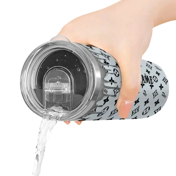 customized san antonio spurs camo streak silver skinny tumbler latest model.webp
