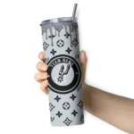 customized san antonio spurs camo streak silver skinny tumbler best selling 1.webp