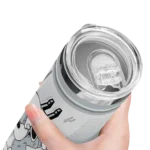 customized san antonio spurs snoopy dog silver white skinny tumbler best selling 1.webp