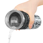 customized san antonio spurs spiral burst print silver skinny tumbler best selling 1.webp
